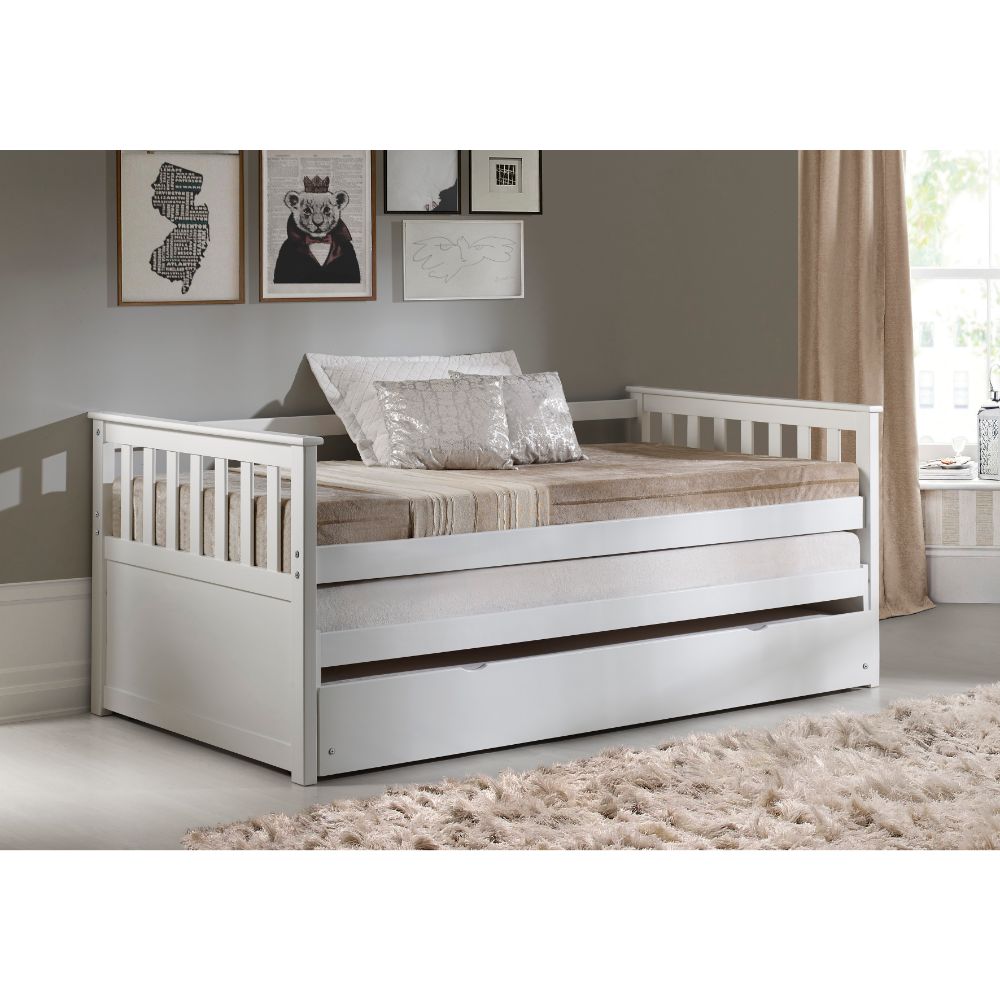 Cominia White Finish Daybed