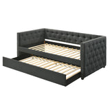 Romona Gray Fabric Twin Daybed