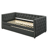 Romona Gray Fabric Twin Daybed