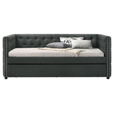 Romona Gray Fabric Twin Daybed