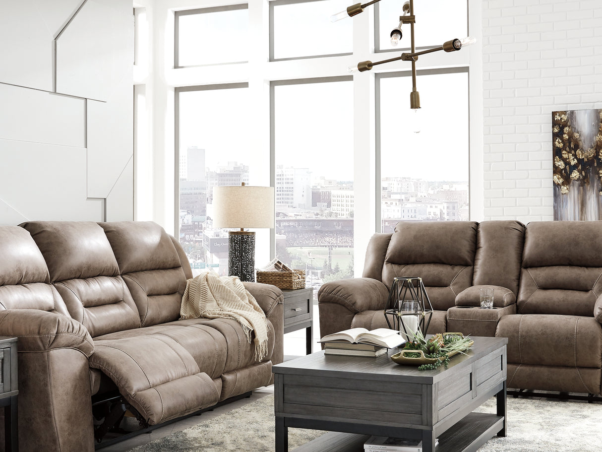 Stoneland Fossil Reclining Sofa, Loveseat And Recliner