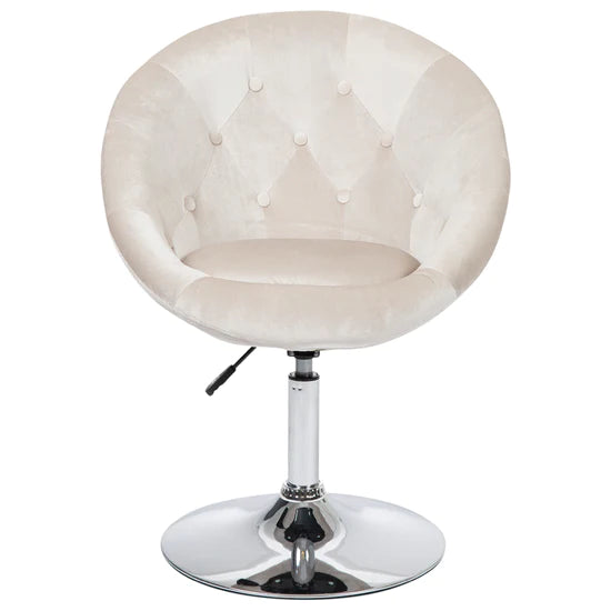 Antoinette Round Tufted Vanity Chair