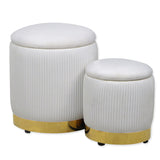 Zoe Storage Ottoman Set