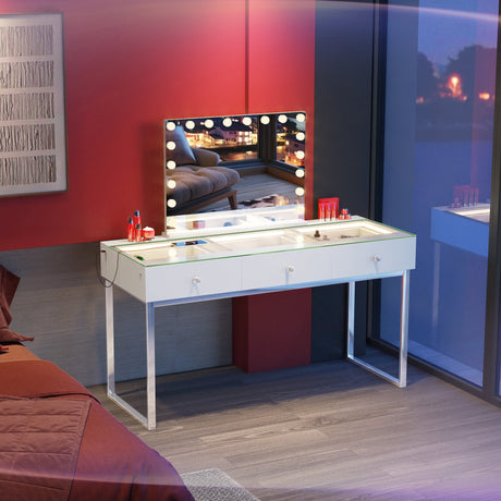 Billie Vanity Desk - 3 Storage Drawers