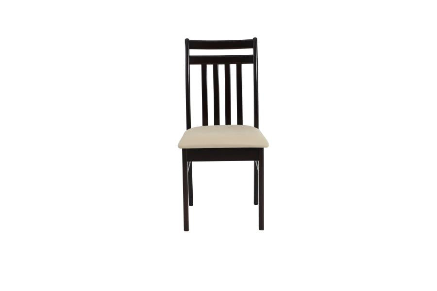 Phoenix Slat Back Chair Light Brown And Cappuccino