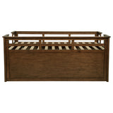 Carlsbad Wood Twin Captains Bed With Trundle Medium Brown