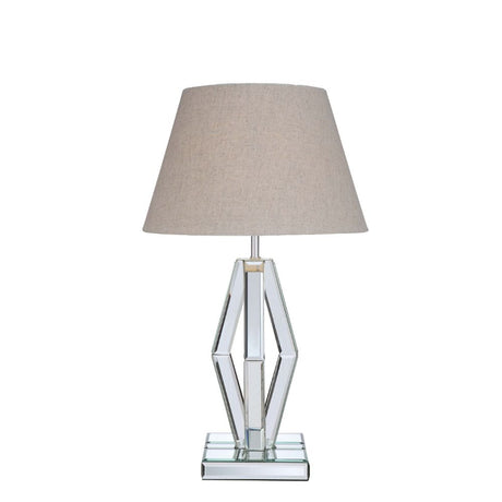 Britt Mirrored & Chrome Table Lamp