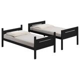Littleton Black Wood Twin Over Bunk Bed