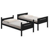 Littleton Black Wood Twin Over Bunk Bed