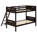 Littleton Espresso Wood Twin Over Bunk Bed