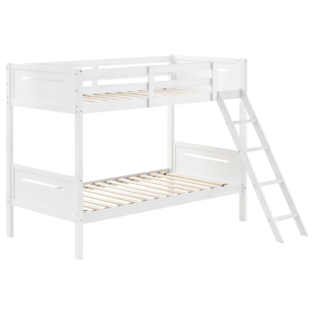 Littleton White Wood Twin Over Bunk Bed