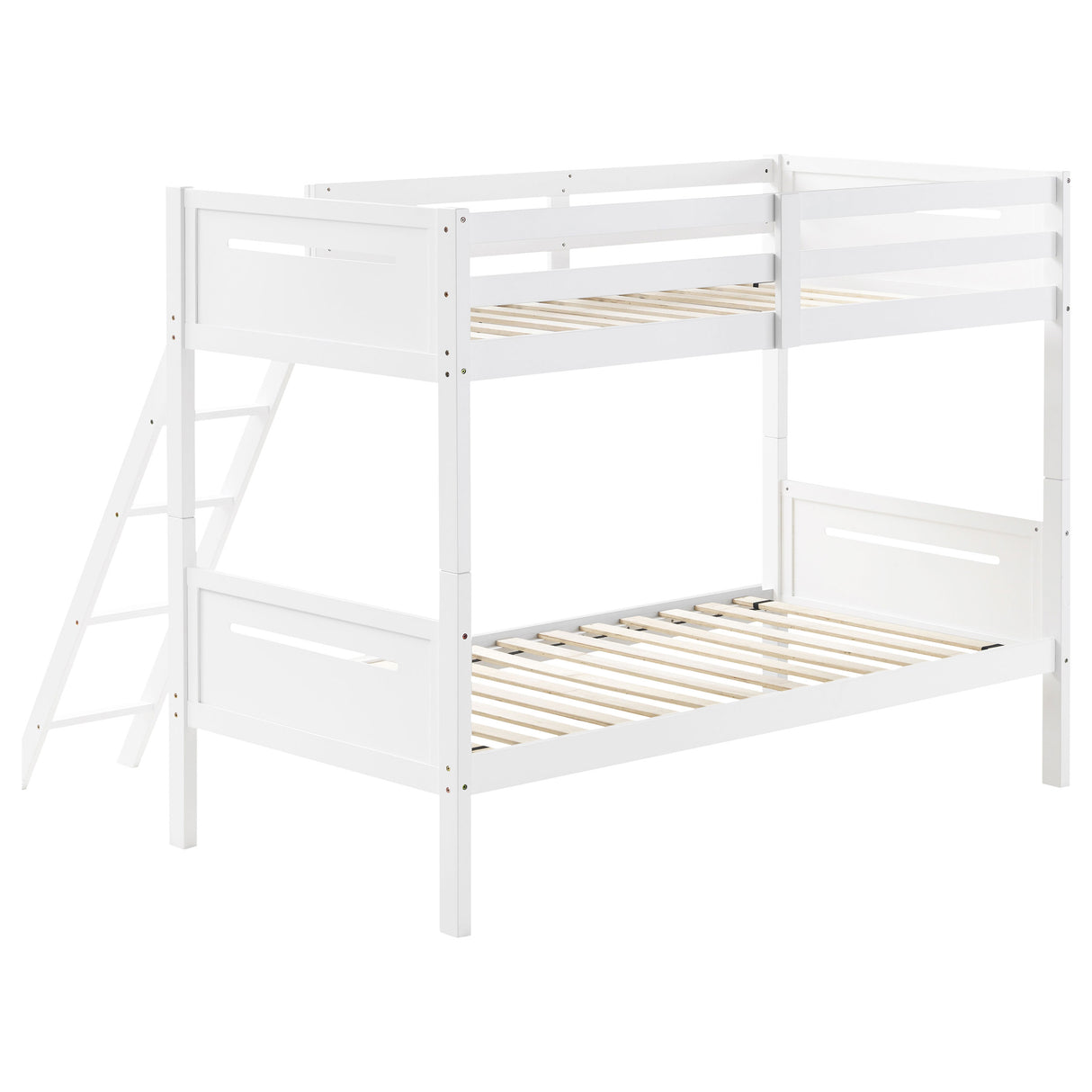 Littleton White Wood Twin Over Bunk Bed