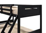 Littleton Black Wood Twin Over Full Bunk Bed