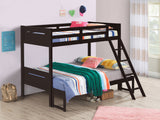 Littleton Espresso Wood Twin Over Full Bunk Bed