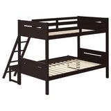 Littleton Espresso Wood Twin Over Full Bunk Bed