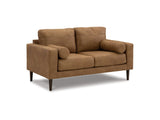 Telora Caramel Sofa And Loveseat