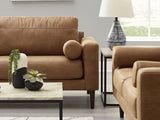 Telora Caramel Sofa And Loveseat