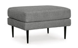 Hazela Charcoal Ottoman