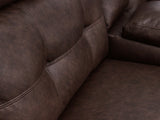 Punch Up Walnut 2-Piece Power Reclining Sectional Loveseat