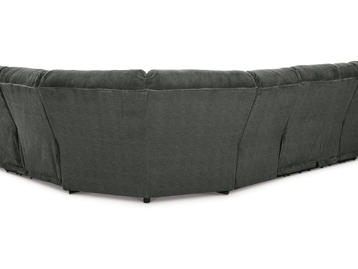 Nettington Smoke 4-Piece Power Reclining Sectional