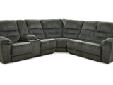 Nettington Smoke 3-Piece Power Reclining Sectional