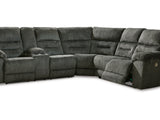 Nettington Smoke 3-Piece Power Reclining Sectional