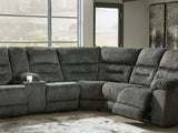 Nettington Smoke 3-Piece Power Reclining Sectional
