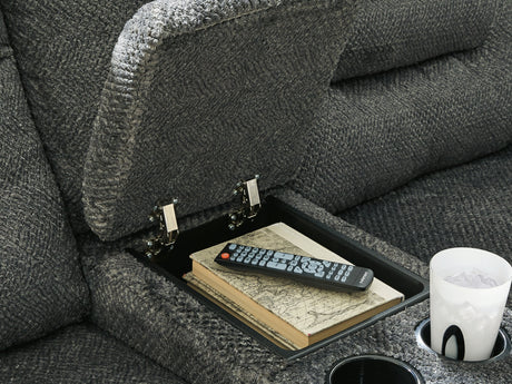 Nettington Smoke 4-Piece Power Reclining Sectional