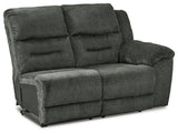 Nettington Smoke Right-Arm Facing Power Reclining Loveseat