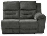 Nettington Smoke Right-Arm Facing Power Reclining Loveseat