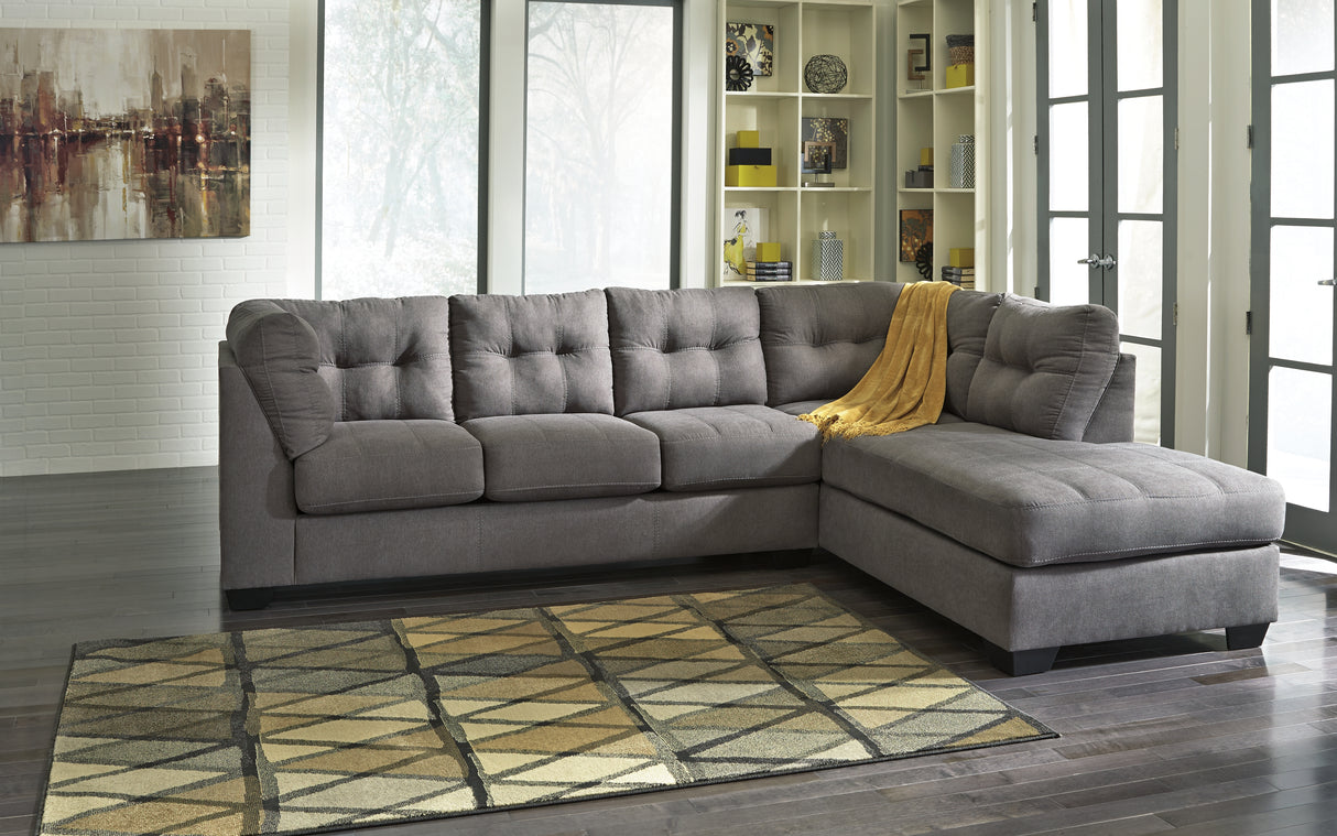 Maier Charcoal 2-Piece Sectional With Chaise