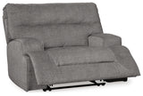 Coombs Charcoal Oversized Power Recliner