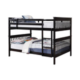 Chapman Black Wood Full Over Bunk Bed
