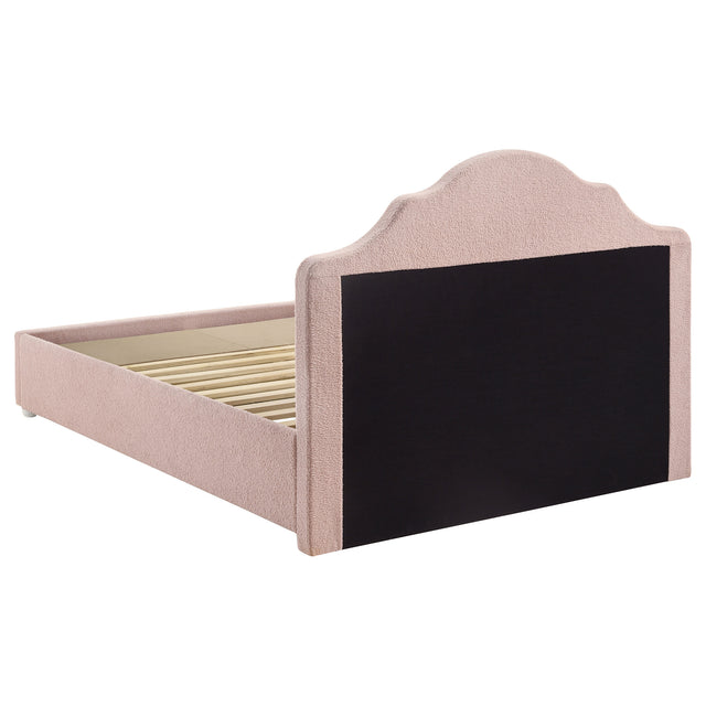 Ashleigh Pink 44-Inch Upholstered Full Storage Platform Bed