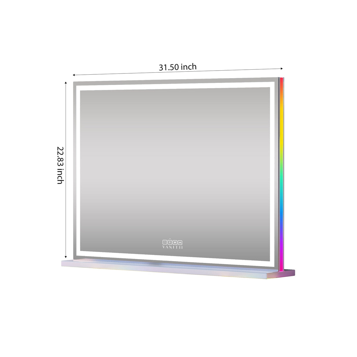 Luxury Hollywood Glow Vanity Mirror with RGB & Bluetooth Speaker