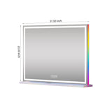 Luxury Hollywood Glow Vanity Mirror with RGB & Bluetooth Speaker