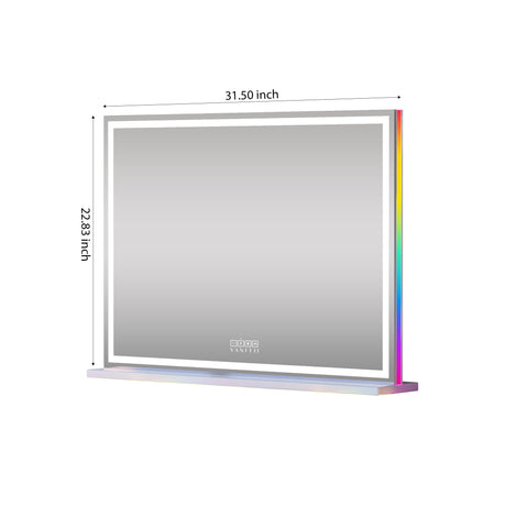 Luxury Hollywood Glow Vanity Mirror with RGB & Bluetooth Speaker