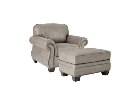 Olsberg Steel Chair And Ottoman