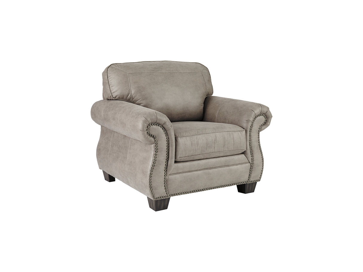 Olsberg Steel Sofa And Loveseat With Chair Ottoman