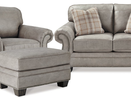 Olsberg Steel Loveseat, Chair, And Ottoman