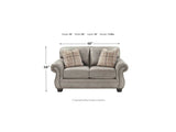 Olsberg Steel Loveseat, Chair, And Ottoman