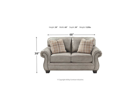 Olsberg Steel Sofa, Loveseat, Recliner, And Ottoman