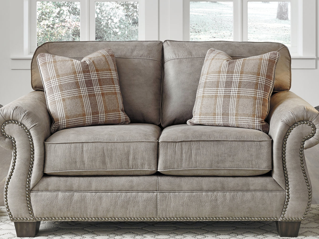 Olsberg Steel Sofa And Loveseat With Chair Ottoman