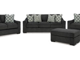 Wryenlynn Onyx Sofa, Loveseat, Oversized Chair And Ottoman