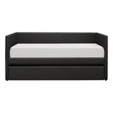 Adra Black Daybed With Trundle