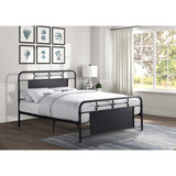 Blanchard Mottled Silver Queen Platform Bed