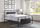 Blanchard Mottled Silver Full Platform Bed