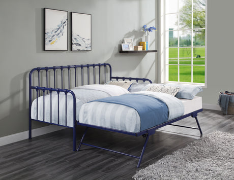 Constance Blue Daybed With Lift-Up Trundle