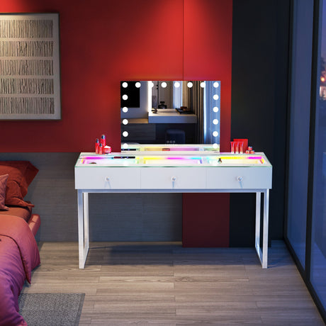 Billie Vanity Desk Pro - 3 Storage Drawers