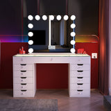 Eva Vanity Desk - 13 Storage Drawers